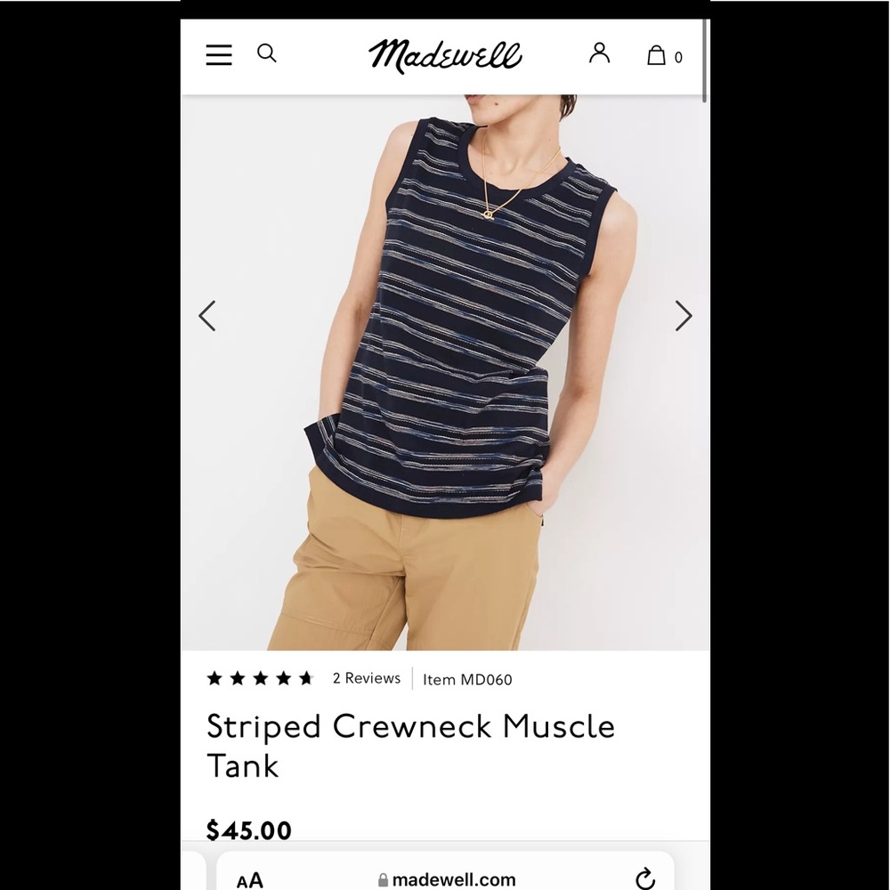 Madewell tank top